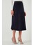 Streç Regular Fit Yüksek Bel Midi Boy Süet Çan Etek Bayan Etek 5866180 2