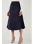Streç Regular Fit Yüksek Bel Midi Boy Süet Çan Etek Bayan Etek 5866180 4