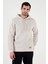 Slim Fit Kapüşonlu Kanguru Cepli Içi Tüylü Yumuşak Şardonlu Sweat Erkek Sweat 5905281 4
