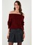 Oversize Fit Madonna Yaka Triko Kazak Bayan Kazak 4615216 4