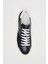 Granada Hakiki Deri Siyah Soft Süet Eva Hazır Taban Sneaker 3