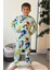 Pamuk Sonic The Hedgehog Desenli Erkek Çocuk Pijama Takımı - Turkuaz 4