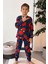 Pamuk Örümcek Adam Desenli Erkek Çocuk Pijama Takımı - Lacivert 1