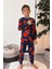 Pamuk Örümcek Adam Desenli Erkek Çocuk Pijama Takımı - Lacivert 5