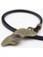 Tiyatro Persona Yarım Maske Bronz Metal Siyah Deri Kolye Q0950 3