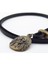 Kızılderili Şef Mitolojik Bronz Metal Siyah Deri Erkek Kolye Q0946 3