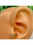 Cerrahi Çelik Tam Tur Taşlı Gold Tragus Helix Uyumlu Piercing 4