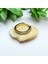Cerrahi Çelik Tam Tur Taşlı Gold Tragus Helix Uyumlu Piercing 1