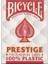 Bicycle® Prestige Rider Back 100% Plastik Jumbo Endeks Oyun Kartları, Kırmızı 1
