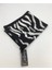 Medine Ipeği Şal Zebra Desen Siyah 3