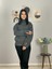 Kadın Füme Pinterest Model Kol Yırtmaçlı Balıkçı Yaka Triko Kazak 5