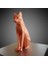 Low Poly Oturan Kedi Figürü 2