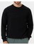 Erkek Siyah Şardonsuz 3 Iplik Casual Kalıp Erkek Sweatshirt 4