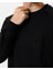 Erkek Siyah Şardonsuz 3 Iplik Casual Kalıp Erkek Sweatshirt 5