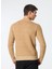 Bisiklet Yaka Slim Fit Ekru - Kahve Erkek Kazak MI2886SS 5