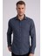 Slim Fit Dar Kesim Armürlü Erkek Gömlek 1