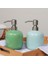 Alüminyum Alaşımlı Pompalı Seramik Sabunluk 15 Oz El Sabunu Dispenseri Banyo Oteli Için Doldurulabilir Şişe (Mavi) (Yurt Dışından) 4
