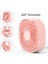 Küçük USB Masa Fanı, 3 Hızlı Taşınabilir Masa 360°DÖNEBILEN Kişisel Mini Soğutma Fanı Fişli Pembe (Yurt Dışından) 4