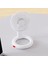 Mini Salınımlı Masa Fanı 4 Hız USB ile Güçlendirilmiş Taşınabilir Pille Çalışan Ev Ofis Için Şarj Edilebilir Fanlar (Beyaz) (Yurt Dışından) 2