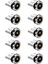 10X Yuvarlak Manyetik Kablo Fişi 8 Pin Mini USB Fişleri Hızlı Şarj Telefon Mıknatıslı Şarj Fişi (Yurt Dışından) 1