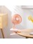 Klipsli Fan 2000 Mah Dijital Ekranlı Ayarlanabilir Masaüstü Ofis, Ev, Seyahat Için Uygun (Beyaz) (Yurt Dışından) 3