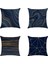 4 Adet Mermer Desen Minder Örtüsü Yastık Kılıfı Ev Dekoratif Kanepe Kare Yastık Kılıfı Yatak Odası Araba Dekor 45X45CM (Yurt Dışından) 1