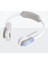 Bladeless Giyilebilir Boyun Fanı, 360 Derece Soğutma Eller Serbest Spor USB Mini Kişisel Fan, Renkli Işıklar - Beyaz (Yurt Dışından) 5