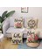 Yaylı Yastık Kılıfı 18X18 4'lü Set, Bahar Çiftlik Evi Atma Yastık Kılıfı, Ev Kanepe Dekoru Yastık Kılıfı (Yurt Dışından) 4