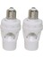 2x 360 Derece Pır Insan Indüksiyon Hareket Sensörü LED Gece Lambası Soket Tabanı AC110V-220V Gecikme Süresi Ayarlanabilir Anahtar (Yurt Dışından) 1