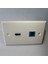 Paket 2 Portlu Cat6 ve Hat Içi Bağlayıcılı Uyumlu Duvar Plakası Dişi - Dişi Duvar Plakası (Yurt Dışından) 1