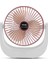 6 Inç Taşınabilir Mini Masaüstü Elektrikli Fan 3 Hız Ayarlanabilir Açı USB Şarj Oldukça Kişisel Fan-Gül Altın (Yurt Dışından) 5