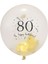 80TH Doğum Günü Balonları 30 Adet, 12 Inç Siyah Altın Balonlar Lateks Konfeti Balonları, 80TH Yıldönümü Partisi Dekor Malzemeleri (Yurt Dışından) 1