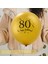80TH Doğum Günü Balonları 30 Adet, 12 Inç Siyah Altın Balonlar Lateks Konfeti Balonları, 80TH Yıldönümü Partisi Dekor Malzemeleri (Yurt Dışından) 2