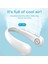 Mini Boyun Fanı, USB Taşınabilir Fan 360 Derece Boyuna Monte Çevresel Hava Çıkışı 4000MAH Şarj Edilebilir Fan (Siyah) (Yurt Dışından) 2