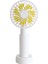 Taşınabilir El Fanı Mini Şarj Edilebilir Sessiz USB Masaüstü Okulu (Beyaz) (Yurt Dışından) 2