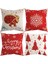 Noel Yastık Kapakları 18X18 Inç Tatil Atmak Yastık Kapakları Kış Merry Christmas Kar Tanesi Yastık Yastık Örtüsü (Yurt Dışından) 1