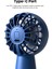 2'li Paket El Fanı Şarj Edilebilir Mini Fan, Ev, Ofis, Seyahat Için 3 Hıza Sahip Taşınabilir El Kişisel (Yurt Dışından) 1