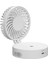 Taşınabilir Yaz Mini El Katlanır Fan USB Şarj Edilebilir Klima Nemlendirici Renkli LED Beyaz (Yurt Dışından) 5