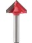 Cnc Gravür V Oluk Bit 3D Uçları Yönlendirici Oyma Kesici Aracı 90 Derece 6mm x 22MM (Yurt Dışından) 1