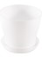 Plastik Bitki Saksı Ekici Tabaklı Tepsi Yuvarlak Parlak Ev Bahçe Dekoru, Beyaz Üst -, 10CM / 3.94" (Yurt Dışından) 2