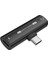 2ın1 USB Type-C - USB C/3.5mm Kulaklık Adaptörü Kulaklık Dac Ses Dönüştürücü 32BIT/384KHZ Dijital Dekoder PD27W Siyah (Yurt Dışından) 2