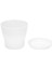 Plastik Bitki Saksı Ekici Tabaklı Tepsi Yuvarlak Parlak Ev Bahçe Dekoru, Beyaz Üst -, 17CM / 6.69" (Yurt Dışından) 2