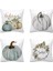 4 Set Sonbahar Kabak Atmak Yastık Kapakları Kare Güz Dekoratif Yastık Kılıfı Yastık Kanepe Örtüsü (18X18 Inç) (Yurt Dışından) 1