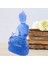 Tibet Tıbbı Buda Heykeli, Saydam Reçine Buda Heykeli Meditasyon Dekor Manevi Dekor Koleksiyon-Mavi (Yurt Dışından) 4