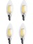 4x Kısılabilir E12 6W Cob Mum Alev Filament LED Ampul Lamba 10X3.5CM (Yurt Dışından) 1