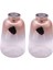 2x Cam Vazo Iskandinav Elektroliz Altın Vazo Cam Çiçek Vazolar Ev Için Kurutulmuş Çiçek Şişe Bar Dekorasyon (9X14 Cm) (Yurt Dışından) 1