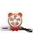 El Mini Fan Karikatür Hayvan Ayı USB Katlanabilir Taşınabilir Şarj Edilebilir Fan (Kırmızı) (Yurt Dışından) 2