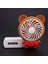 El Mini Fan Karikatür Hayvan Ayı USB Katlanabilir Taşınabilir Şarj Edilebilir Fan (Kırmızı) (Yurt Dışından) 3