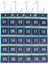 30 Numaralı Cepler Grafik Cep Telefonu Asılı Organizatör Asılı Saklama Çantası Sınıf Hesap Makinesi Cep Telefonu Tutucular (Yurt Dışından) 1