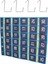 30 Numaralı Cepler Grafik Cep Telefonu Asılı Organizatör Asılı Saklama Çantası Sınıf Hesap Makinesi Cep Telefonu Tutucular (Yurt Dışından) 2